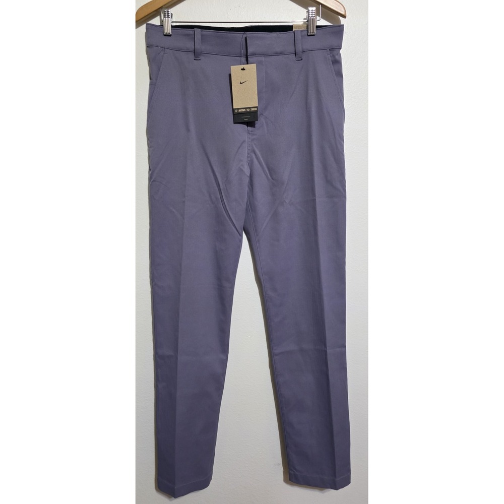 NEW NIKE REPEL SLIM-FIT ANKLE LENGTH GOLF CHINO PANTS MEN 32x31 Purple Trouser